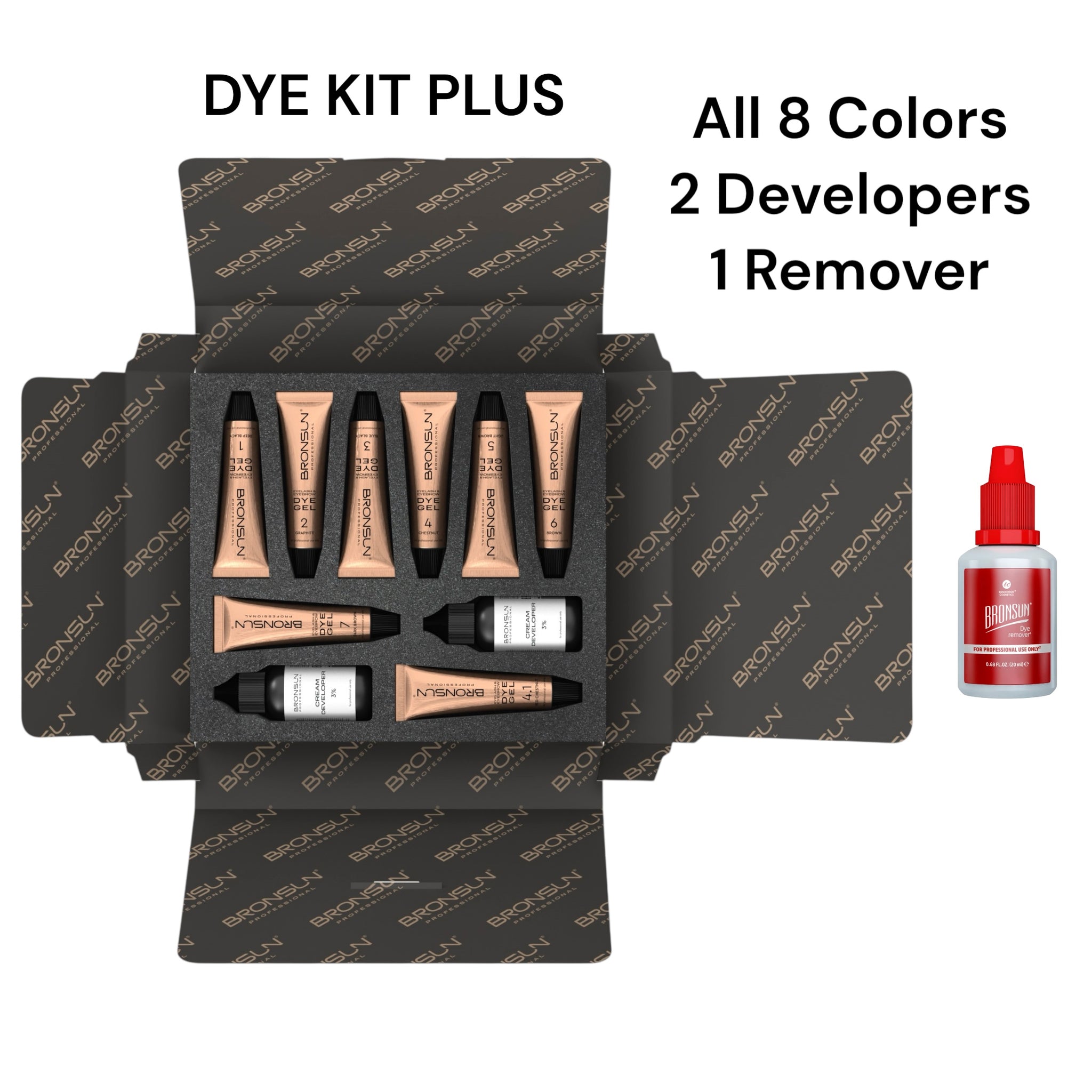 New Formula Bronsun Hybrid Gel Dye Kits - New Gold Packaging