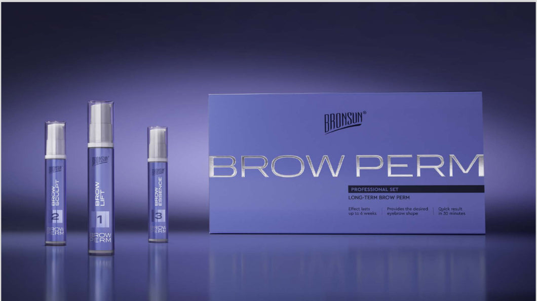 Bronsun Long Term Brow Perm Kit - New Formula