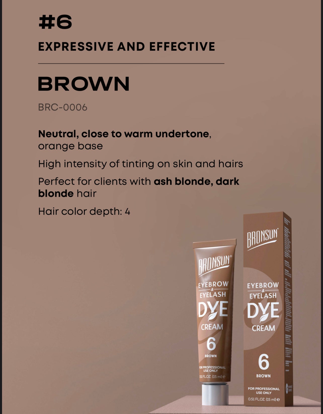 Bronsun Brow Dye Kit Brown